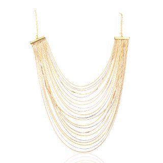 Glamour Multi Layer Hanging Chain Necklace Jewelry