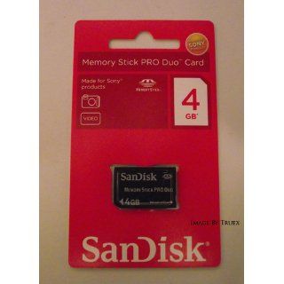 SanDisk 4GB Memory Stick PRO Duo Flash Memory Card SDMSPD 4096 B35  Retail packaging Electronics