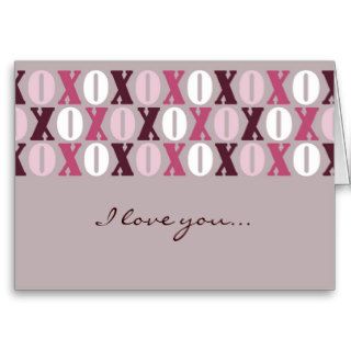 Mother's Day   I Love You  Hugs and Kisses Card