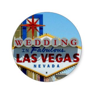 WEDDING IN FABULOUS LAS VEGAS Sticker