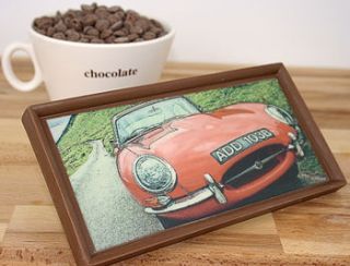 classic car belgian milk chocolate gift by unique chocolate