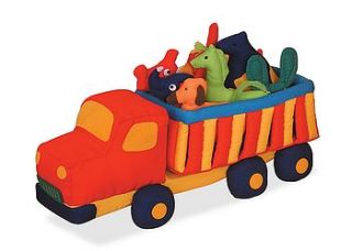 farm truck with eight animals by hidden lily