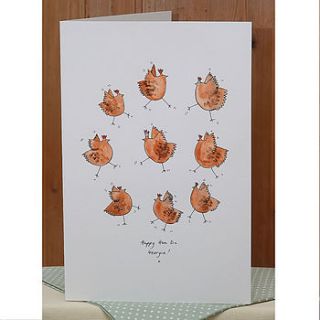 personalised large 'hen party' card by hannah shelbourne designs