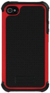 Ballistic SA0582 M355 Soft Gel Case for iPhone 4/4S   1 Pack  Retail Packaging   Black/Red Cell Phones & Accessories