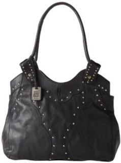 Frye Vintage Stud DB043 Shoulder Bag, Black, One Size Shoulder Handbags Clothing