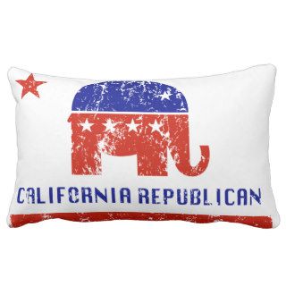 california republican distressed pillow