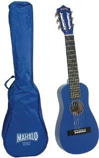 Mahalo UG 35BU Painted Steel String Guitar Uke with Bag Musical Instruments