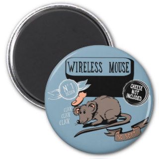 Wireless Mouse ~ Funny New Geek Gift Fridge Magnet