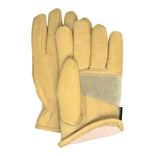 Boss Lined Premium Leather Work Glove — Large, Thinsulate Lining, Model# 1850  Driving Gloves