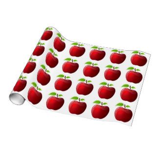 Teacher Apple Wrapping Paper Gift Wrap