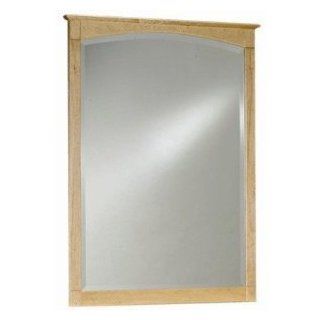 Essex Small Mirror w Wood Frame & Beveled Edge Glass (Maple Rose)   Wall Mounted Mirrors