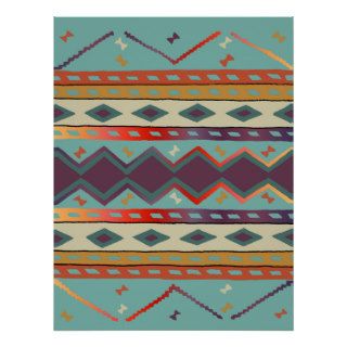 Southwest Indian Blanket Design Print