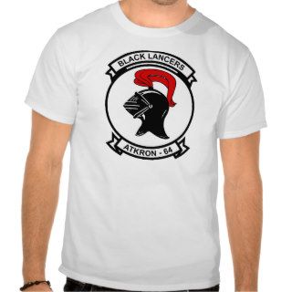 VA 64 Attack Squadron Black Lancers ATKRON T Shirts