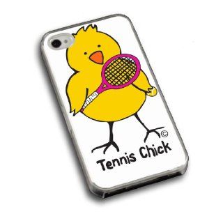 Tennis Chick iPhone Case (iPhone 4/4S) with White Background Cell Phones & Accessories