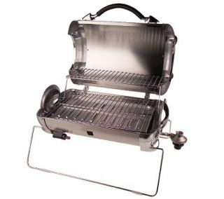 George Foreman Outdoor Stainless Steel Portable Propane Grill —
