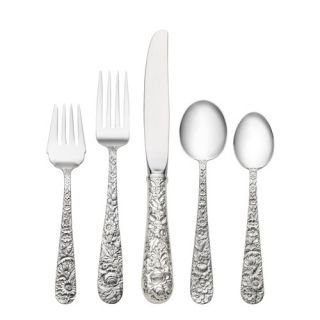 Repousse 5 Piece Flatware Set with Place Spoon