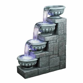 Resin Four Step Bowls Fountain