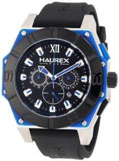 Haurex Italy Men's 3D364UNB Challenger RS Chronograph Black Dial Rubber Sport Watch Haurex Italy Watches