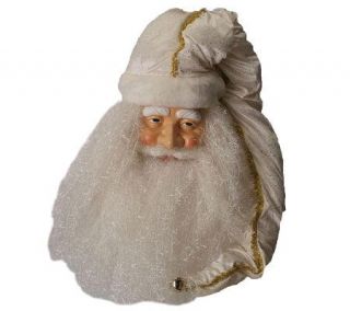 60" Deluxe Ivory/Gold Santa with Beard by Sterling —