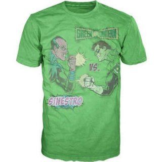 T Shirt   Green Lantern   Green Lantern vs. Sinestro Men's Green Size XXL   Novelty T Shirts