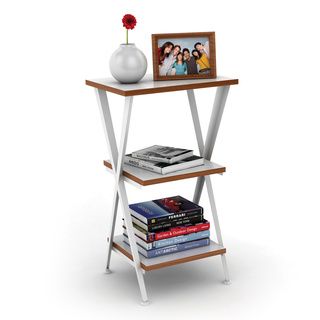 Genius Shelving 3 tier White Accent Table Atlantic Coffee, Sofa & End Tables