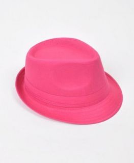 Hot Pink 100% Polyester TheDappertie Fedora Hat L/XL   H0618