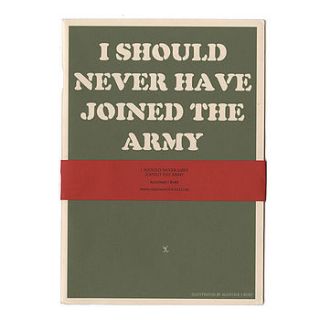 'i should never have joined the army' book by hole in my pocket