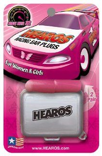 Hearos Racing Ear Plugs for Women and Girls, Corded with Free Case,  (Pack of 6) Health & Personal Care