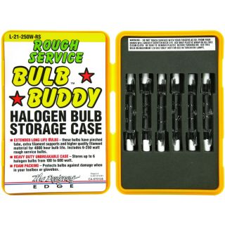 Bulb Buddy Rough Service Halogen Bulbs with Storage Case — Model# L21  Replacement Bulbs