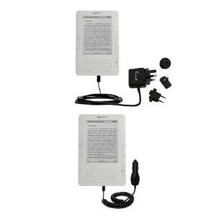International Essential Kit for the  Latest Generation 6" Kindle (US & International) includes a Car and International Home Charger w/ TipExchange Technology Electronics