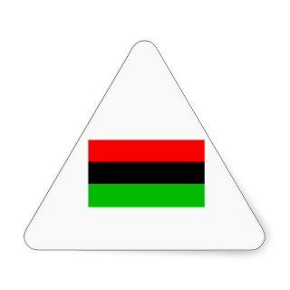 African American Flag Triangle Sticker