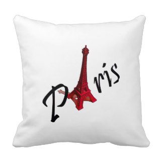Paris with Eiffel tower Pillow