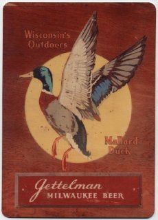 Gettelman Mallard Duck Beer Sign   Milwaukee Wisconsin  Decorative Signs  