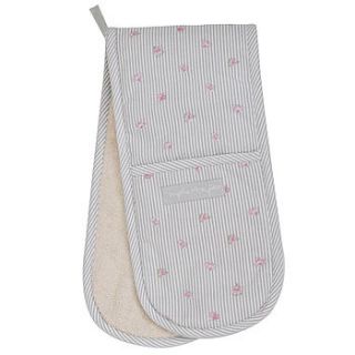 rose double oven glove by sophie allport
