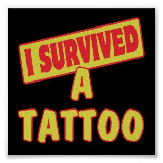 I SURVIVED A TATTOO POSTER