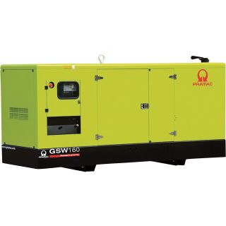 Pramac Commercial Standby Generator — 140 kW, 120/208 Volts, Perkins Engine, Model# GSW160P  Commercial Standby Generators