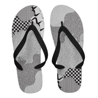 Pattern Mash Up Sandals