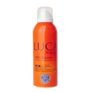 Luca Continuous Spray Sheer Body Mist Sunscreen SPF 50 Critical Wavelength 376 5.0oz/141g  Beauty