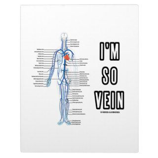 I'm So Vein (Circulatory System Anatomy Veins) Display Plaque