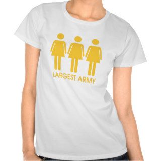 Largest Army T shirt