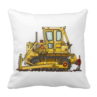 Bulldozer Dozer Pillow