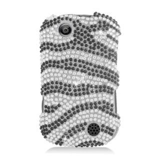Eagle Cell PDKYOC5120F370 RingBling Brilliant Diamond Case for Kyocera Milano/Jitterbug Touch C5120   Retail Packaging   Black/Siver Zebra Cell Phones & Accessories