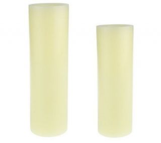 CandleImpressio S/2 10 & 12 Flameless Round Candles with Timers —