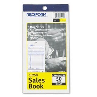 Rediform Sales Order Book, Carbonless, 3 Part, 3.625 x 6.375 Inches, 50 Forms (5L250)  Blank Purchase Order Forms 