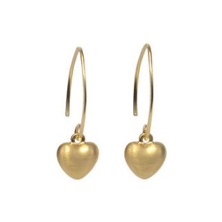 vermeil heart hoop earrings by tisan jewellery