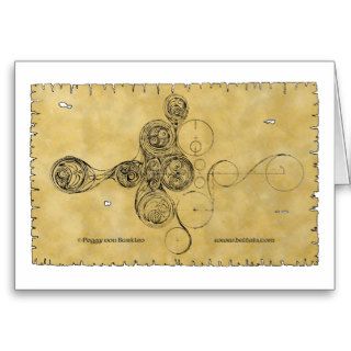 Celtic Spiral Card, Manuscript Design