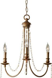 Murray Feiss F2712/6RUS Aura 6 Light Chandelier with Beaded Accents, Rustic Silver    