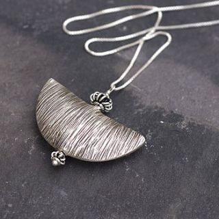 sterling silver moon chain necklace by rosie soul