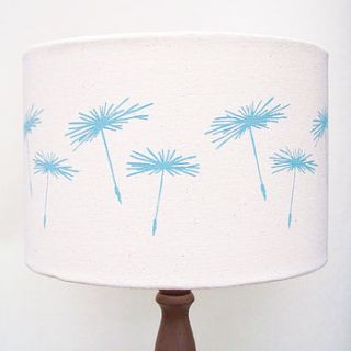 hand printed dandelion seed lampshade by whinberry & antler
