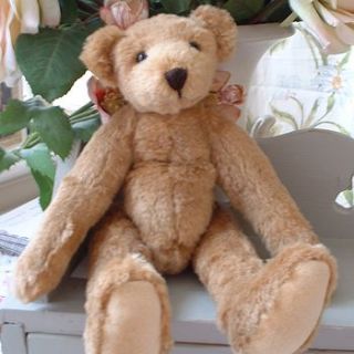 hand crafted mohair teddy bear by shy violet interiors